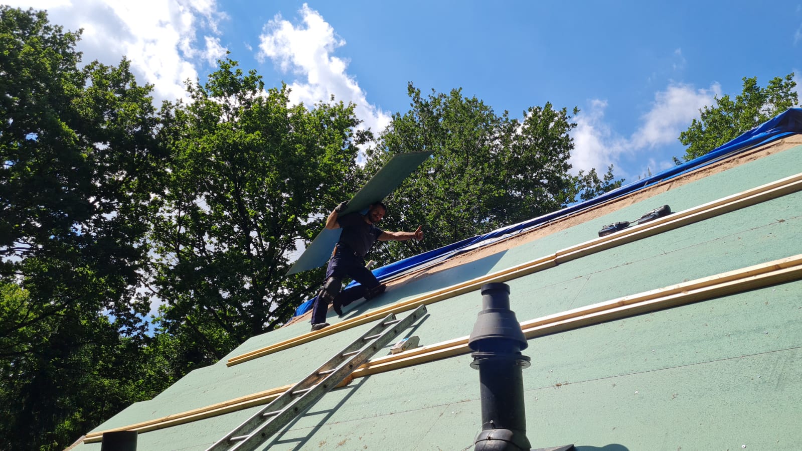 Nádtető készítése